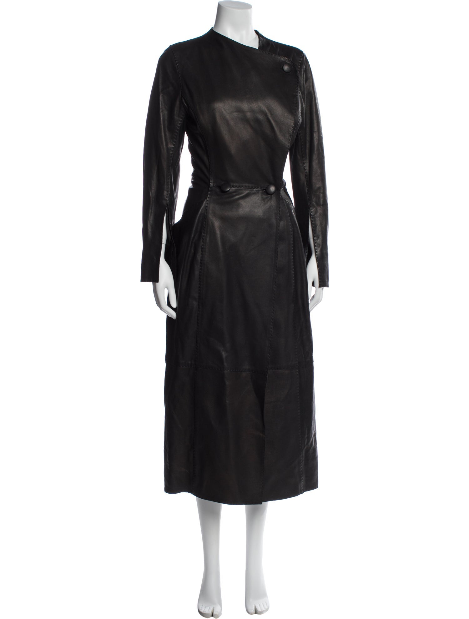 By Malene Birger Lamb Leather Trench Coat