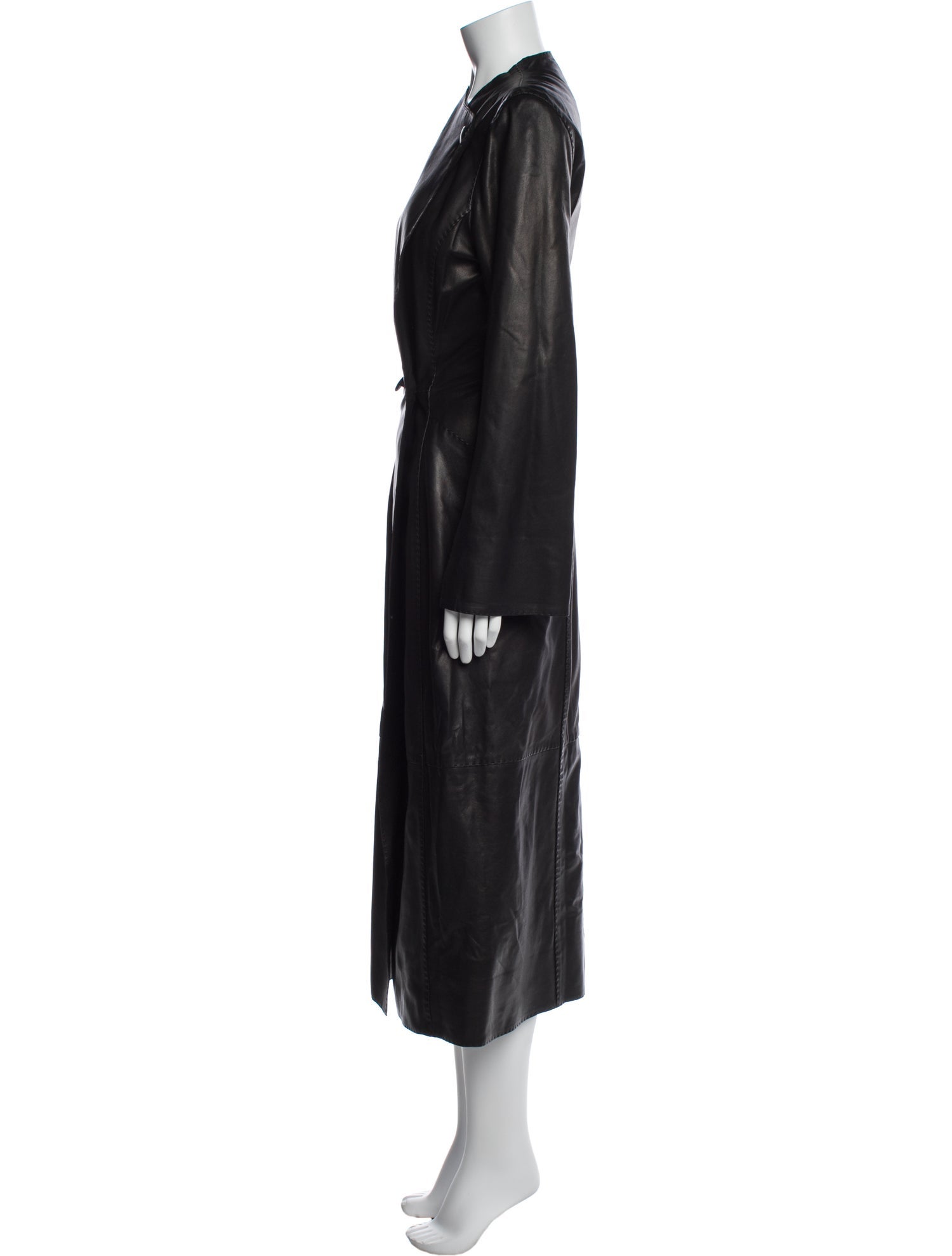 By Malene Birger Lamb Leather Trench Coat