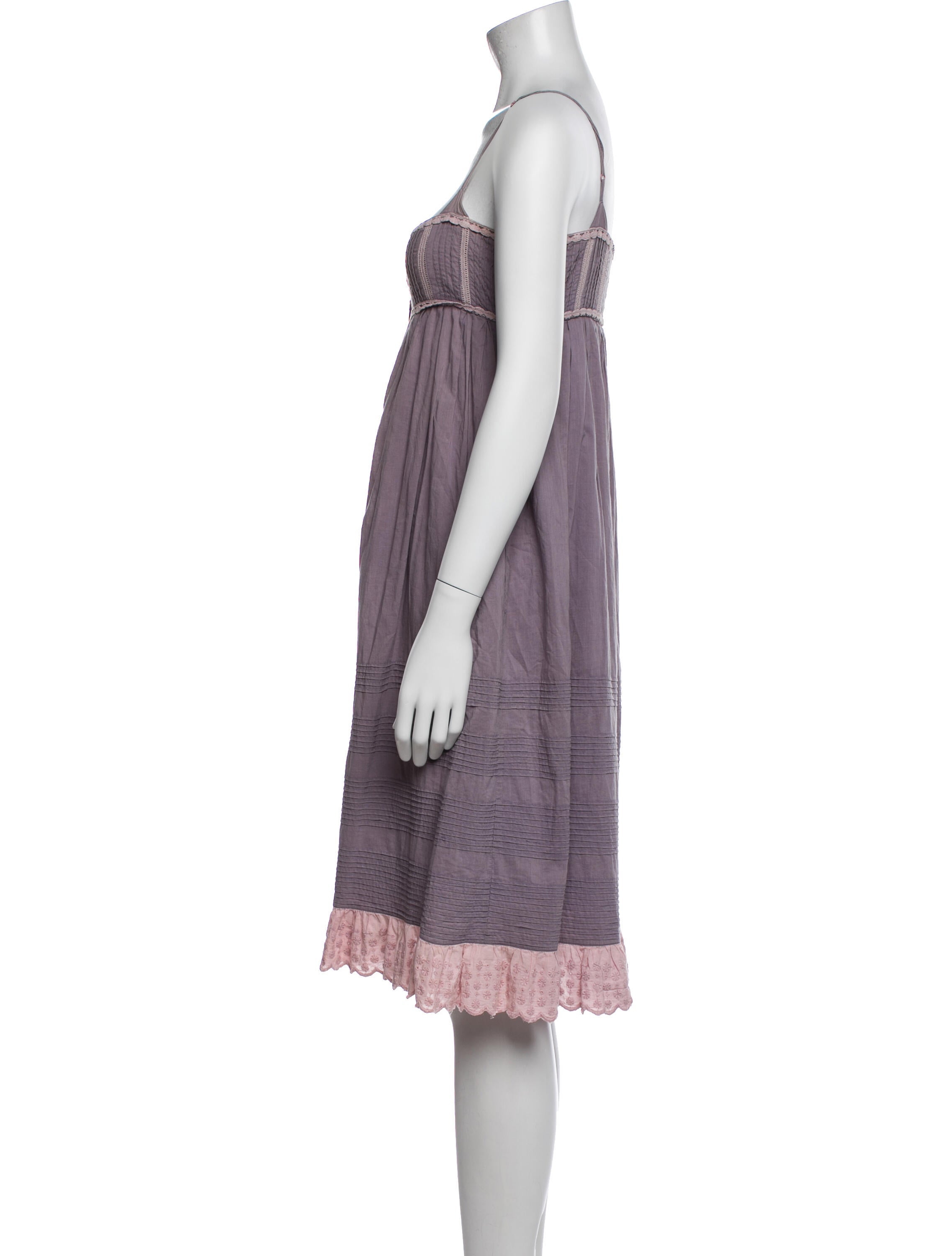 By Malene Birger Square Neckline Mini Dress