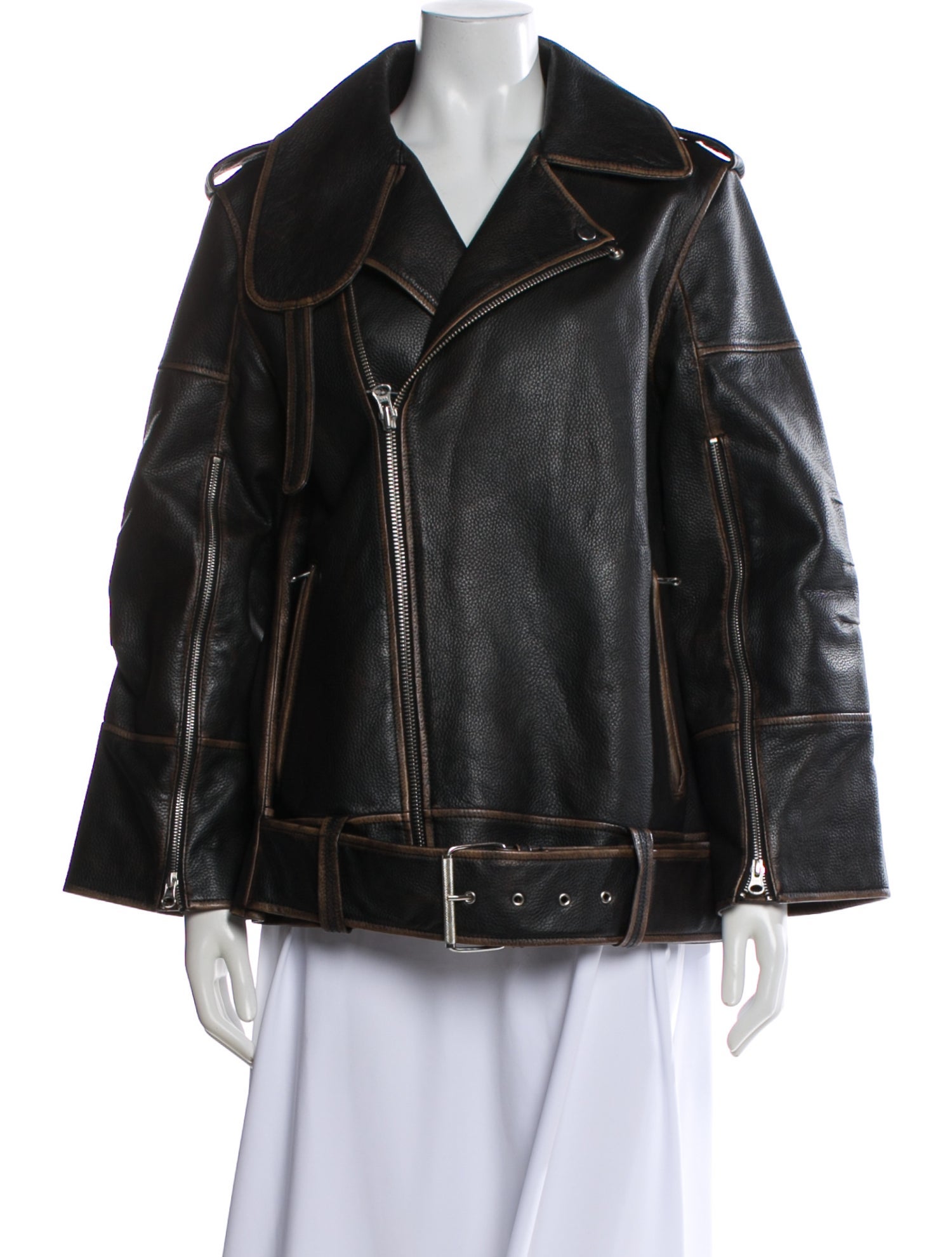 By Malene Birger Leather Biker Jacket