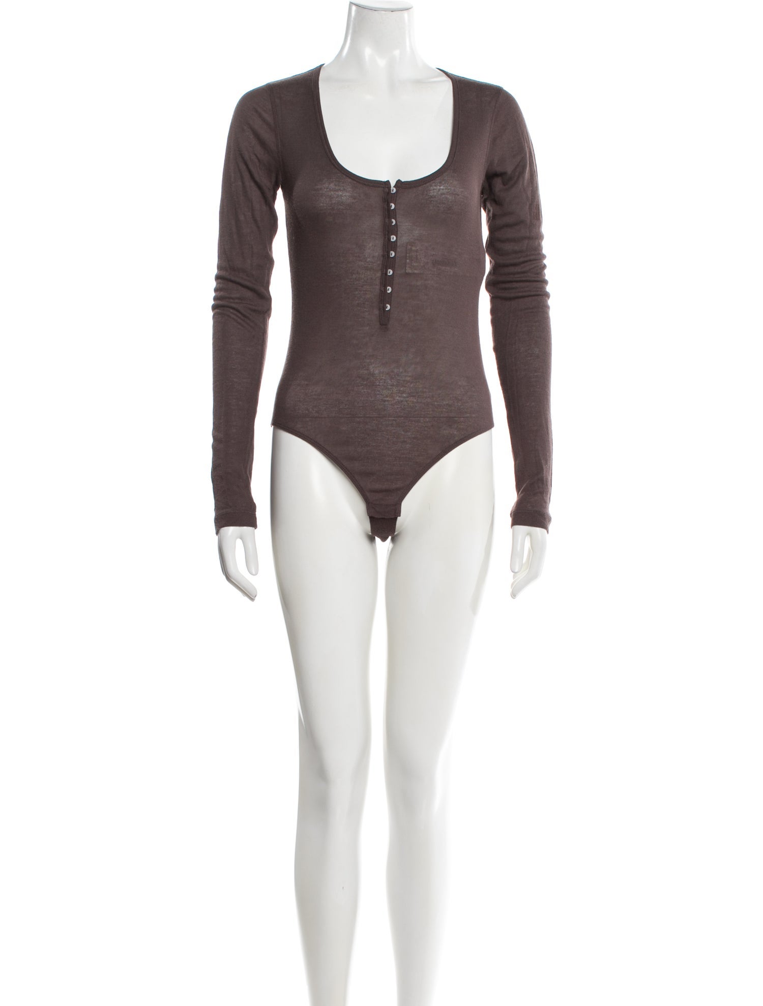 By Malene Birger Wool Scoop Neck Bodysuit