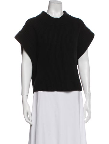 Pre-owned By Malene Birger Wool Vest In Black