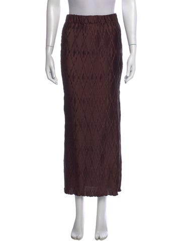 Pre-owned By Malene Birger Long Skirt In Brown