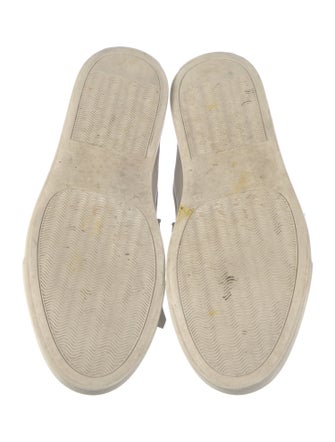 Mara Bini Leather Fringe Trim Accent Loafers