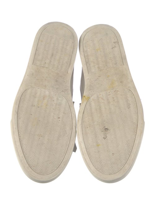 Mara Bini Leather Fringe Trim Accent Loafers