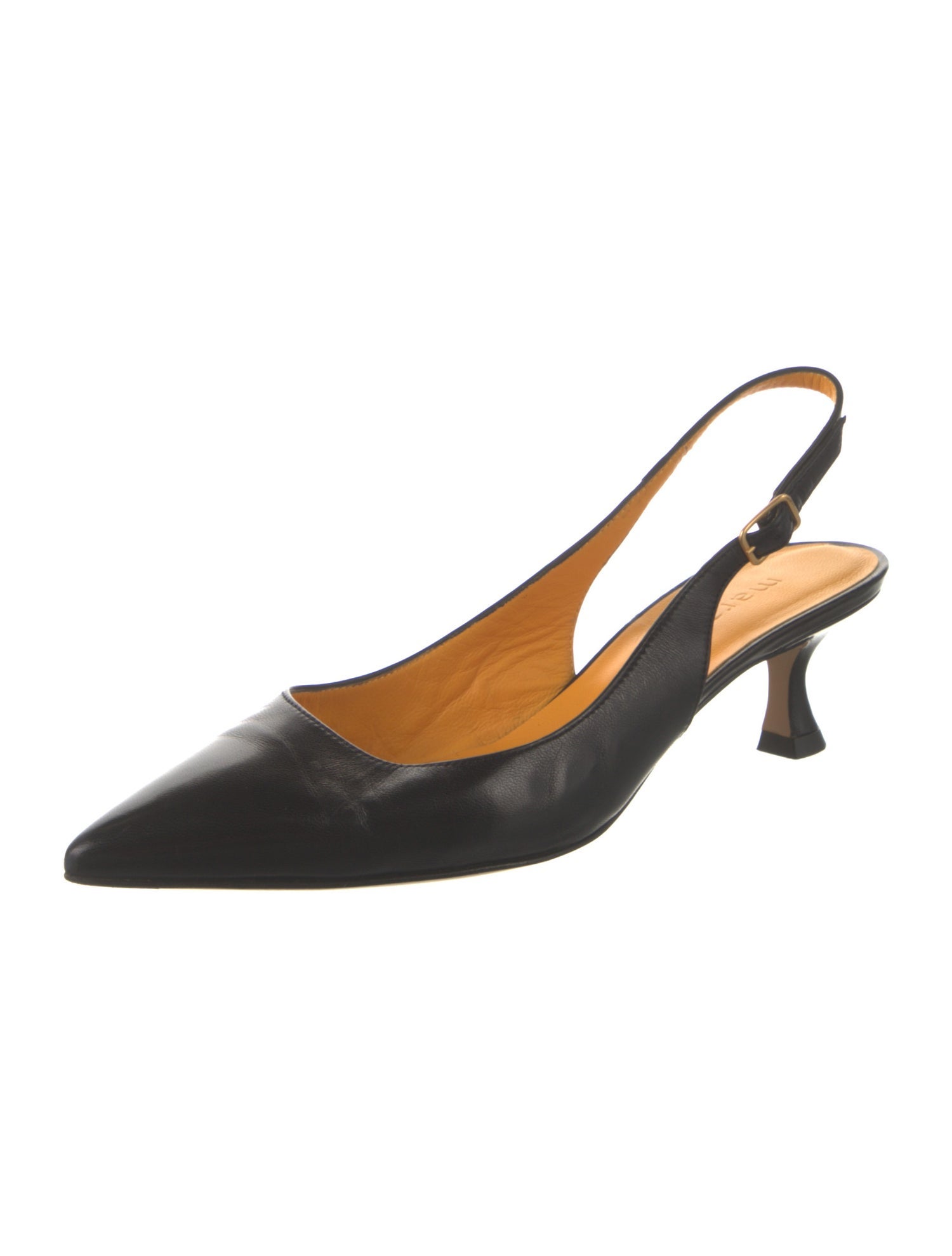 Mara Bini Leather Slingback Pumps