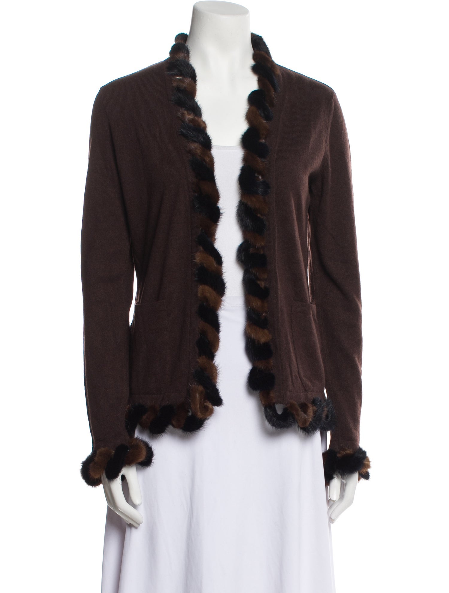 Mario Borsato Cashmere Open Front Sweater