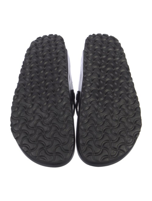 Manolo Blahnik x Birkenstock Leather Crystal Embellishments Mules