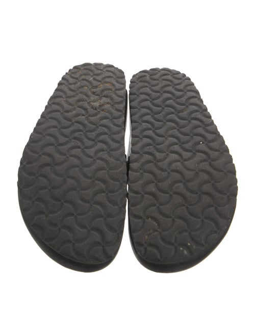 Manolo Blahnik x Birkenstock Leather Crystal Embellishments Mules