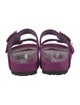 Manolo Blahnik x Birkenstock Velvet Crystal Embellishments Slides