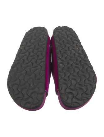 Manolo Blahnik x Birkenstock Velvet Crystal Embellishments Slides