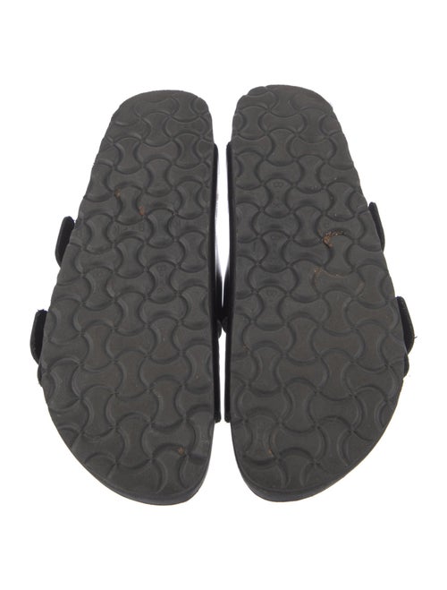 Manolo Blahnik x Birkenstock Leather Crystal Embellishments Slides