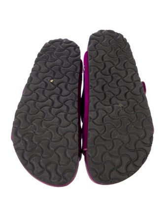 Manolo Blahnik x Birkenstock Velvet Crystal Embellishments Slides