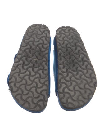 Manolo Blahnik x Birkenstock Velvet Crystal Embellishments Slides