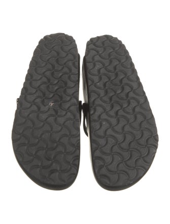 Manolo Blahnik x Birkenstock Leather Crystal Embellishments Mules