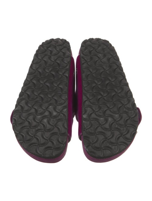 Manolo Blahnik x Birkenstock Velvet Crystal Embellishments Slides