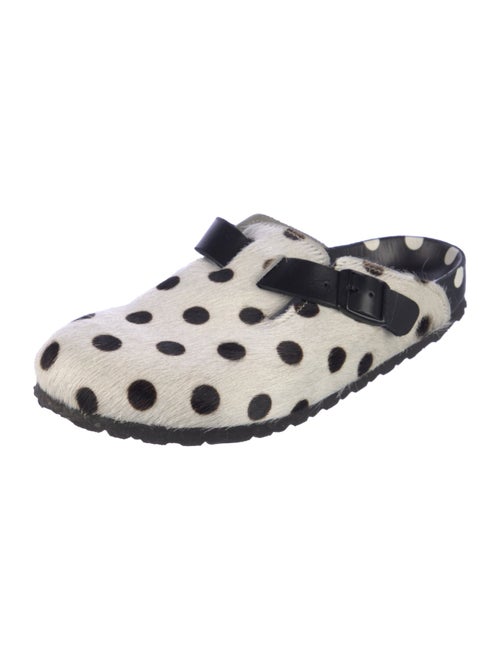 Manolo Blahnik x Birkenstock Ponyhair Polka Dot Print Ballet Flats
