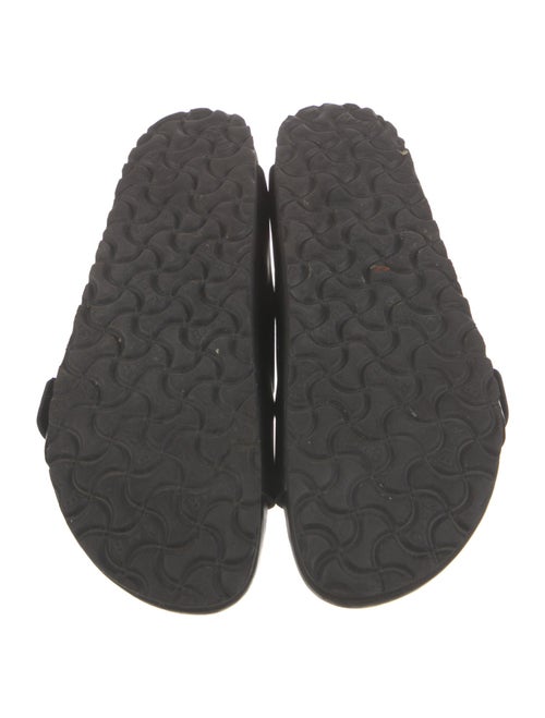 Manolo Blahnik x Birkenstock Leather Crystal Embellishments Slides