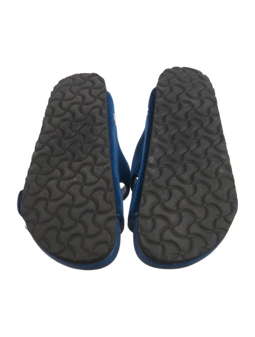 Manolo Blahnik x Birkenstock Velvet Crystal Embellishments Slides