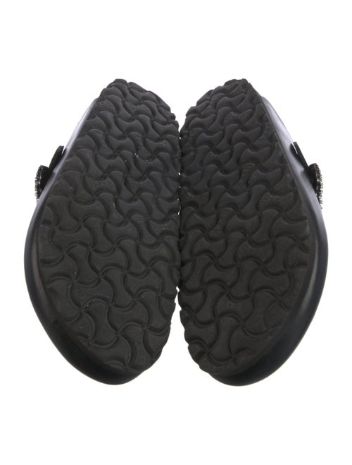 Manolo Blahnik x Birkenstock Leather Crystal Embellishments Mules