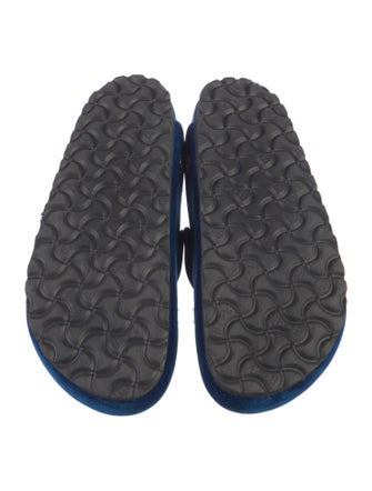 Manolo Blahnik x Birkenstock Velvet Crystal Embellishments Mules