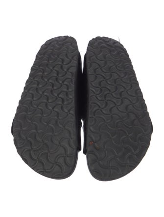 Manolo Blahnik x Birkenstock Leather Crystal Embellishments Slides