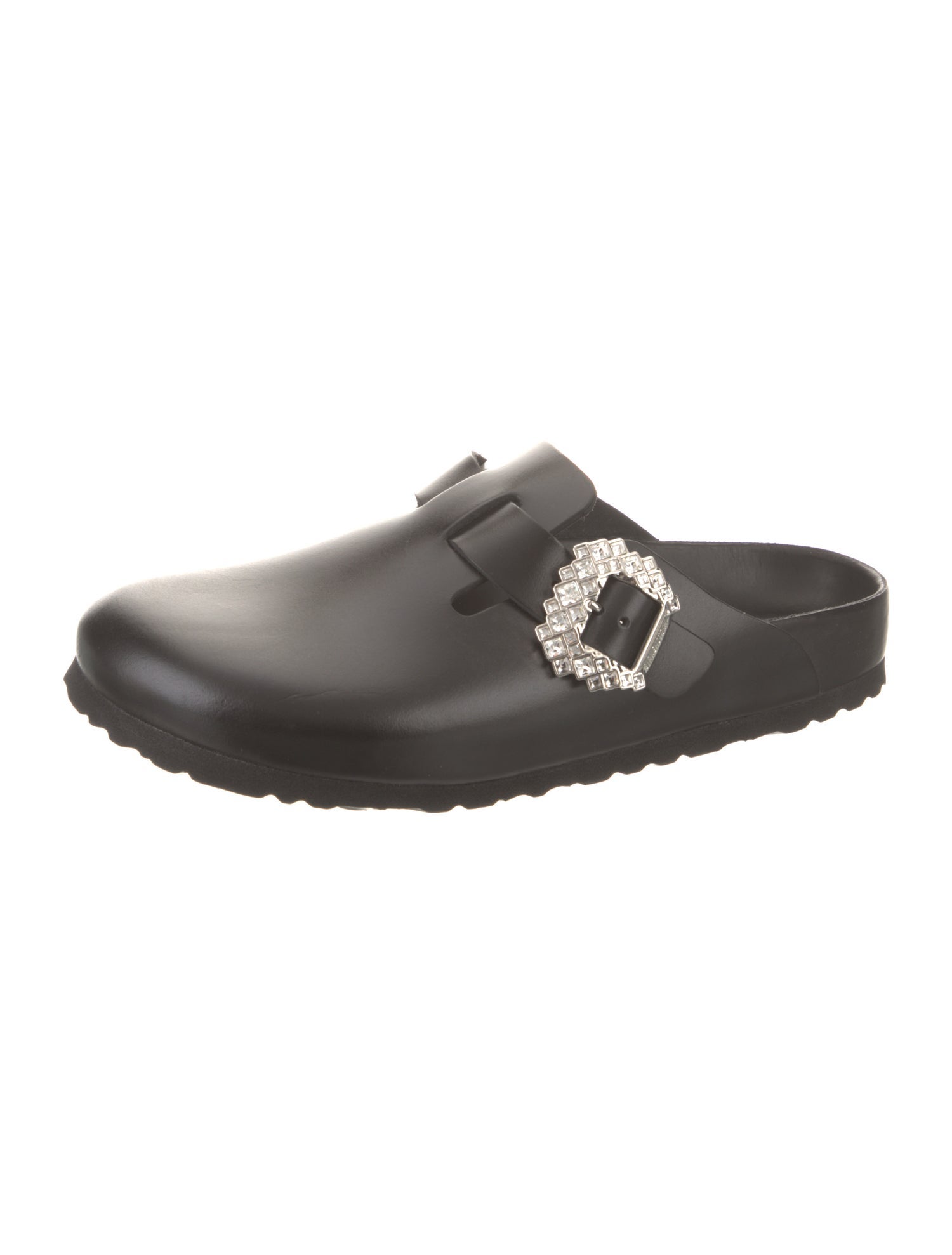 Manolo Blahnik x Birkenstock Leather Studded Accents Mules