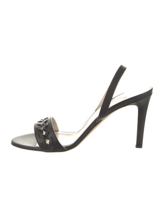 Mia Becar Leather Slingback Sandals