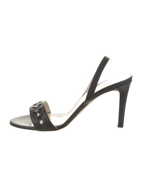 Mia Becar Leather Slingback Sandals