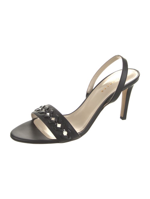 Mia Becar Leather Slingback Sandals