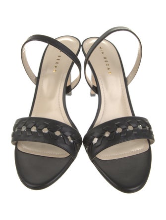 Mia Becar Leather Slingback Sandals