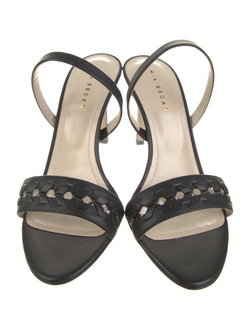 Mia Becar Leather Slingback Sandals