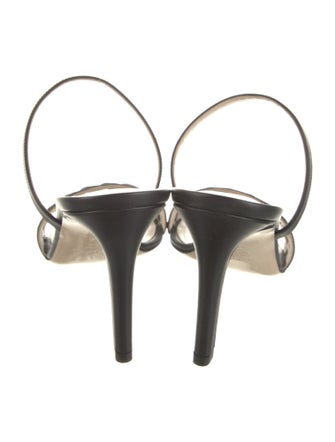Mia Becar Leather Slingback Sandals