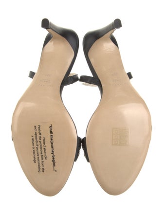 Mia Becar Leather Slingback Sandals