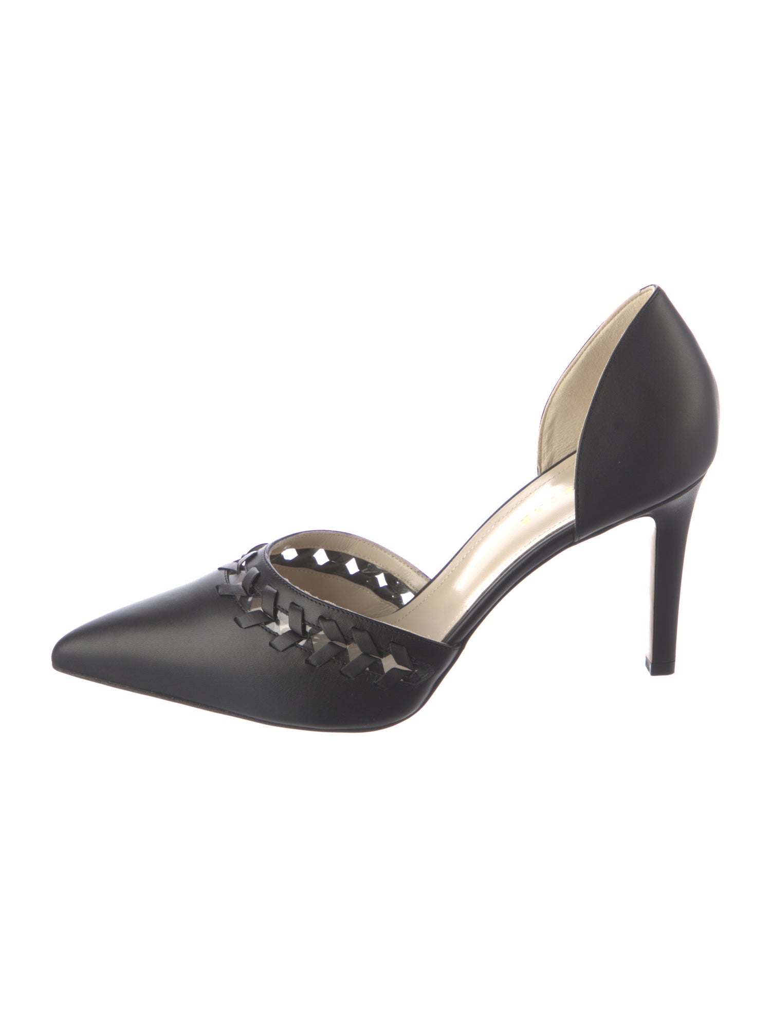Mia Becar Leather D'Orsay Pumps