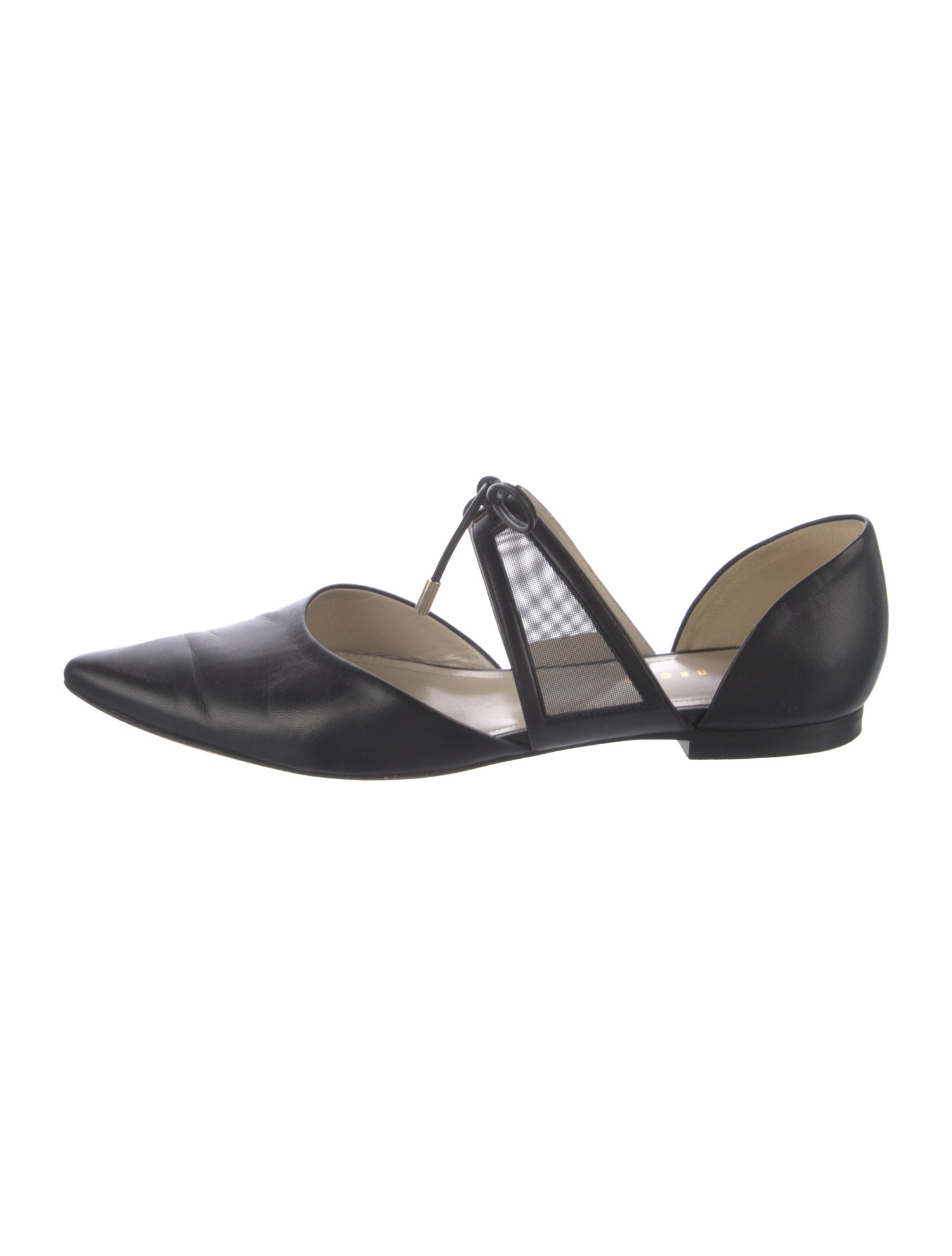 Mia Becar Leather D'Orsay Flats