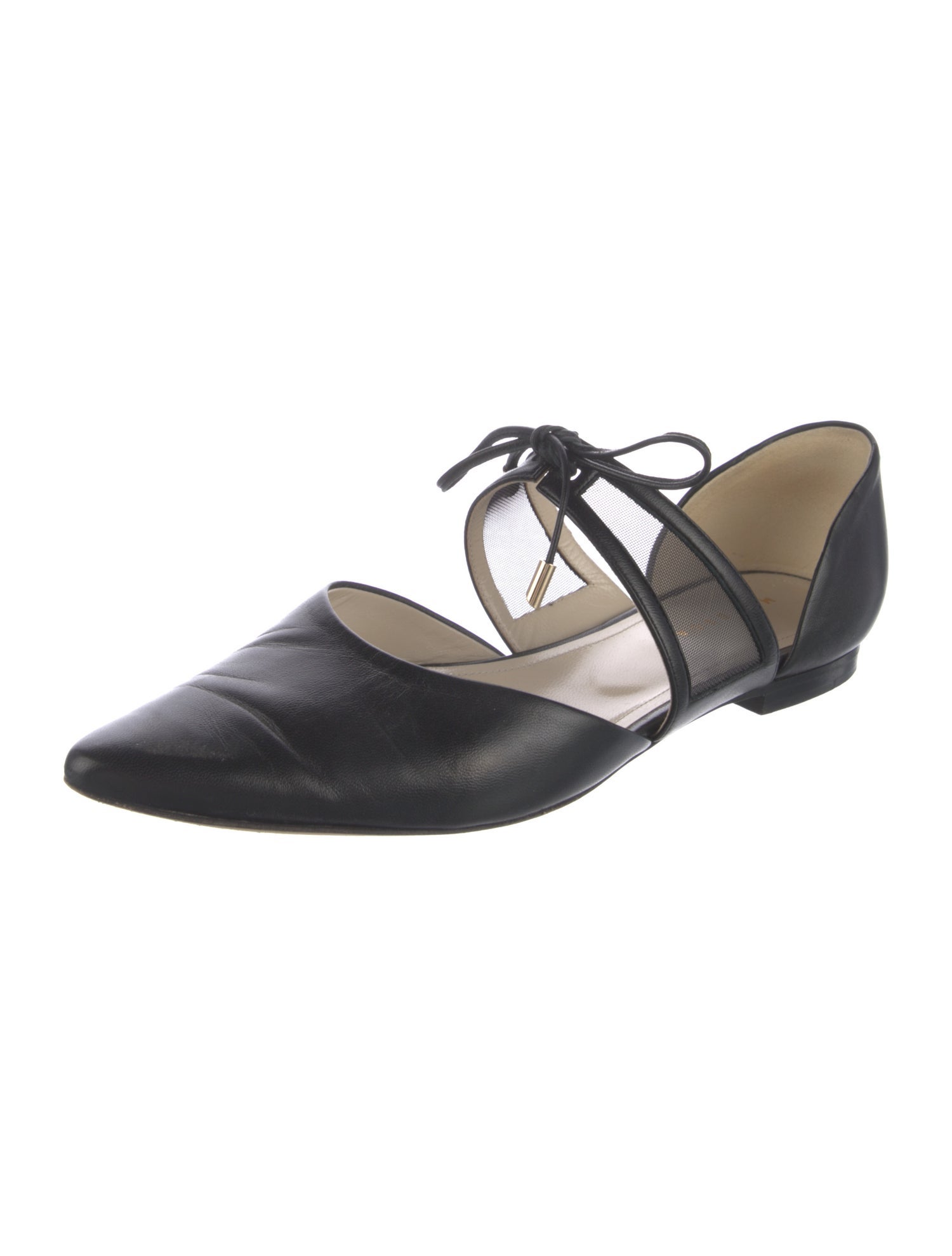Mia Becar Leather D'Orsay Flats