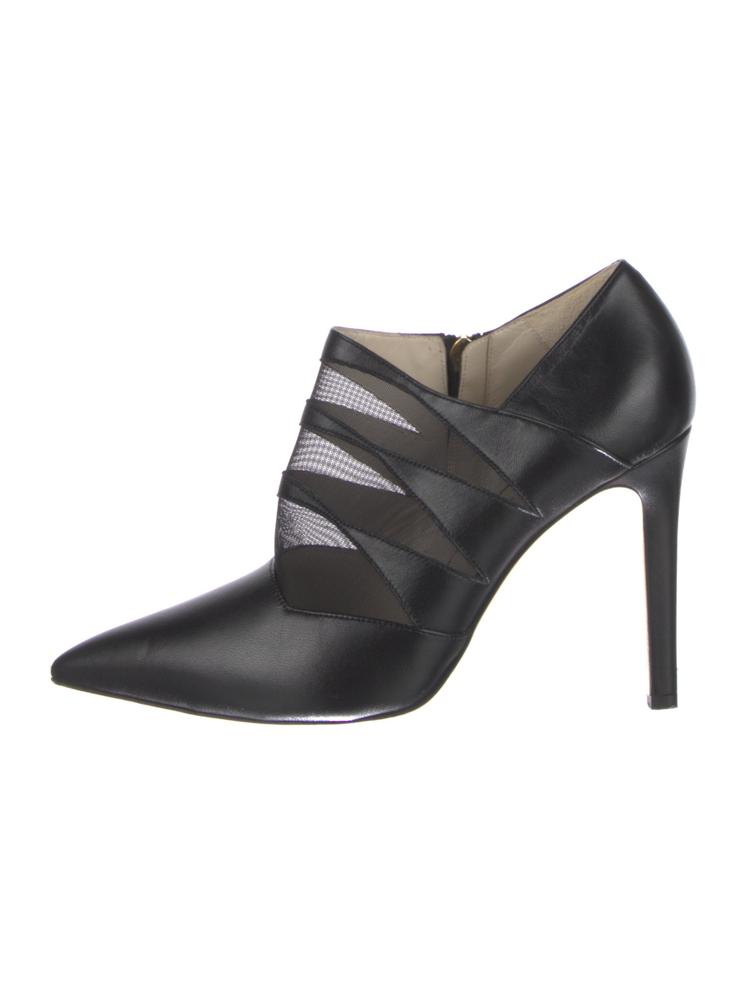 Mia Becar Leather Mesh Accents Pumps