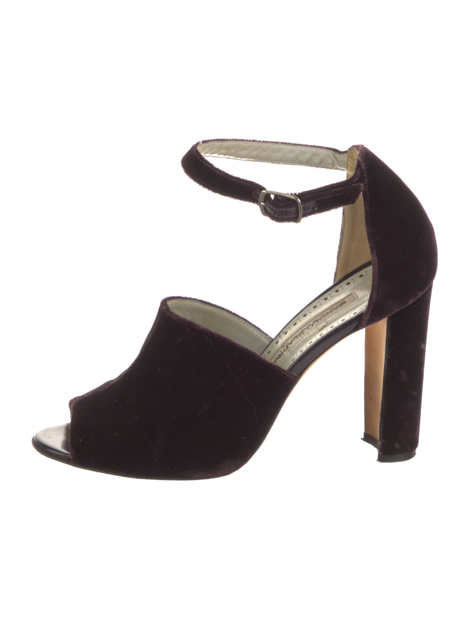 Manolo Blahnik Velvet D'Orsay Pumps