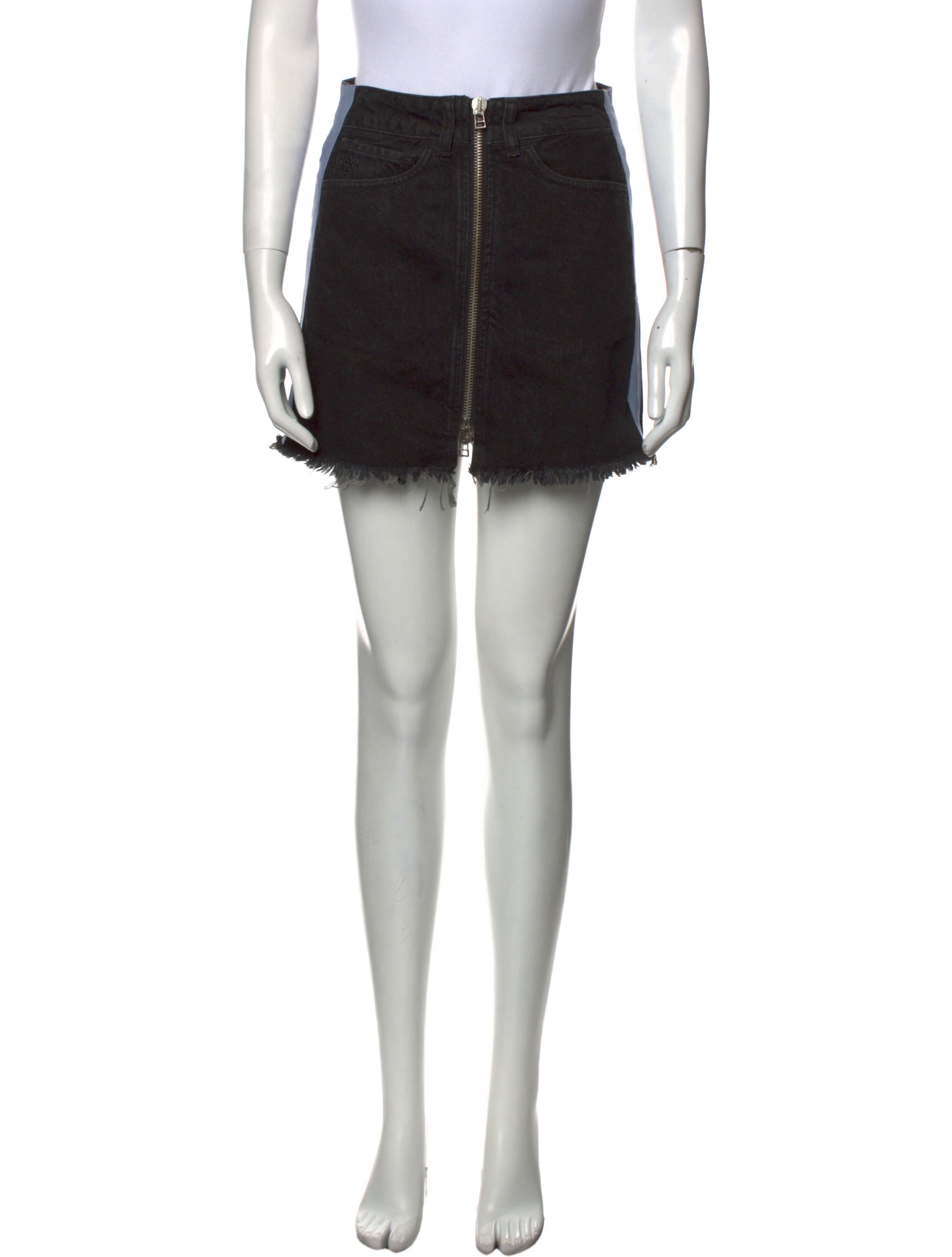 Marcelo Burlon Distressed Accents Mini Skirt