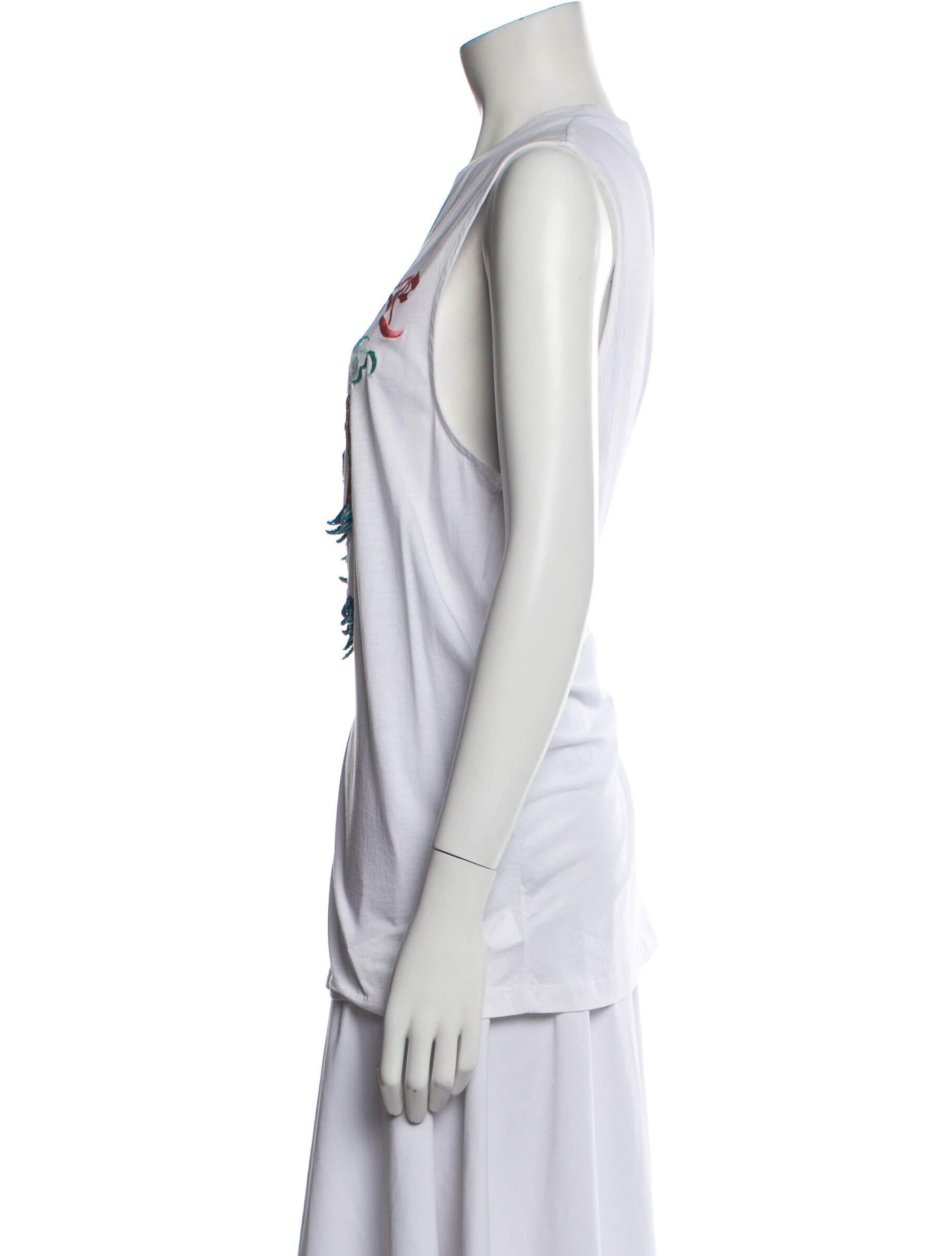 Marcelo Burlon Graphic Print Crew Neck Top