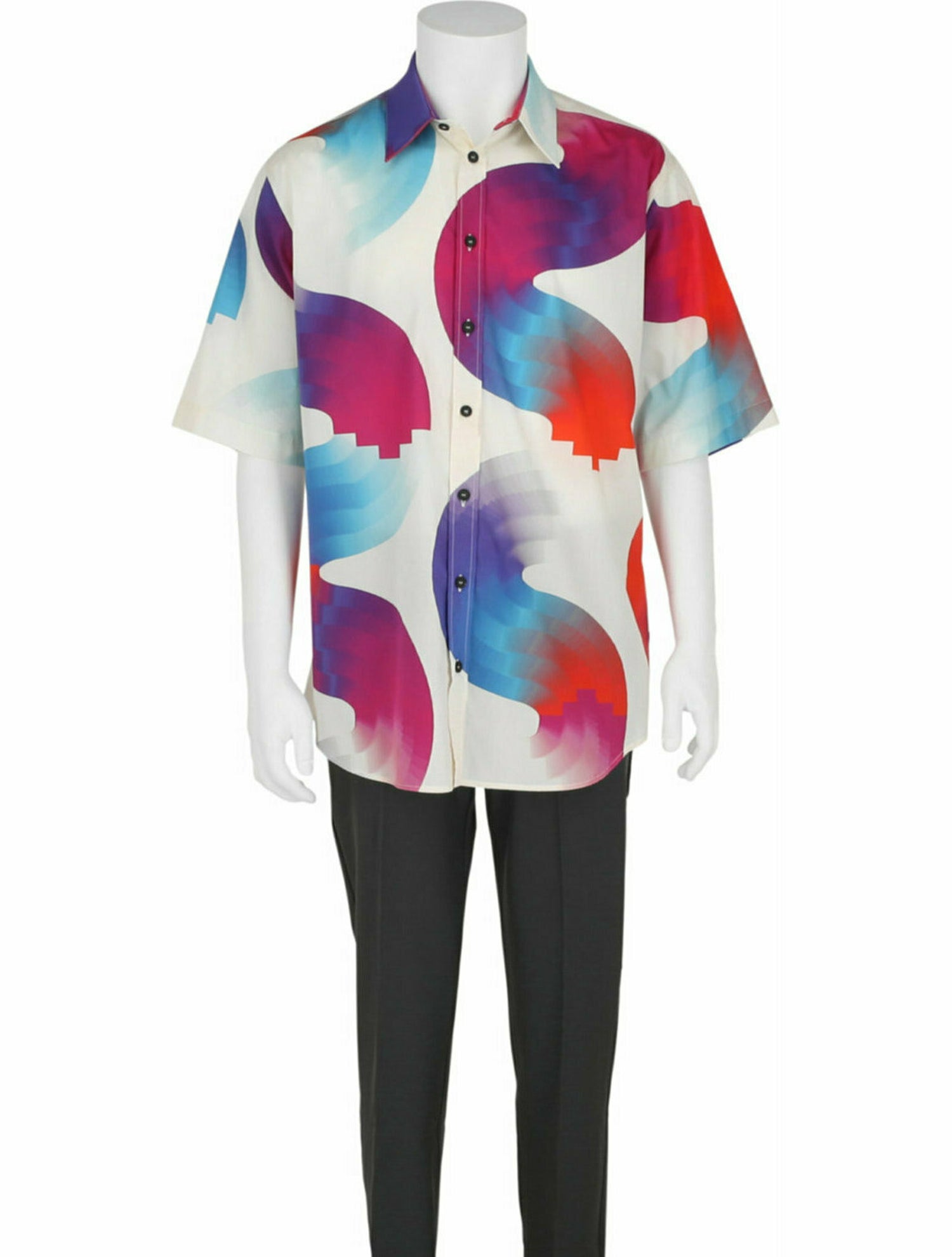 Marcelo Burlon Printed Button-Up Top w/ Tags
