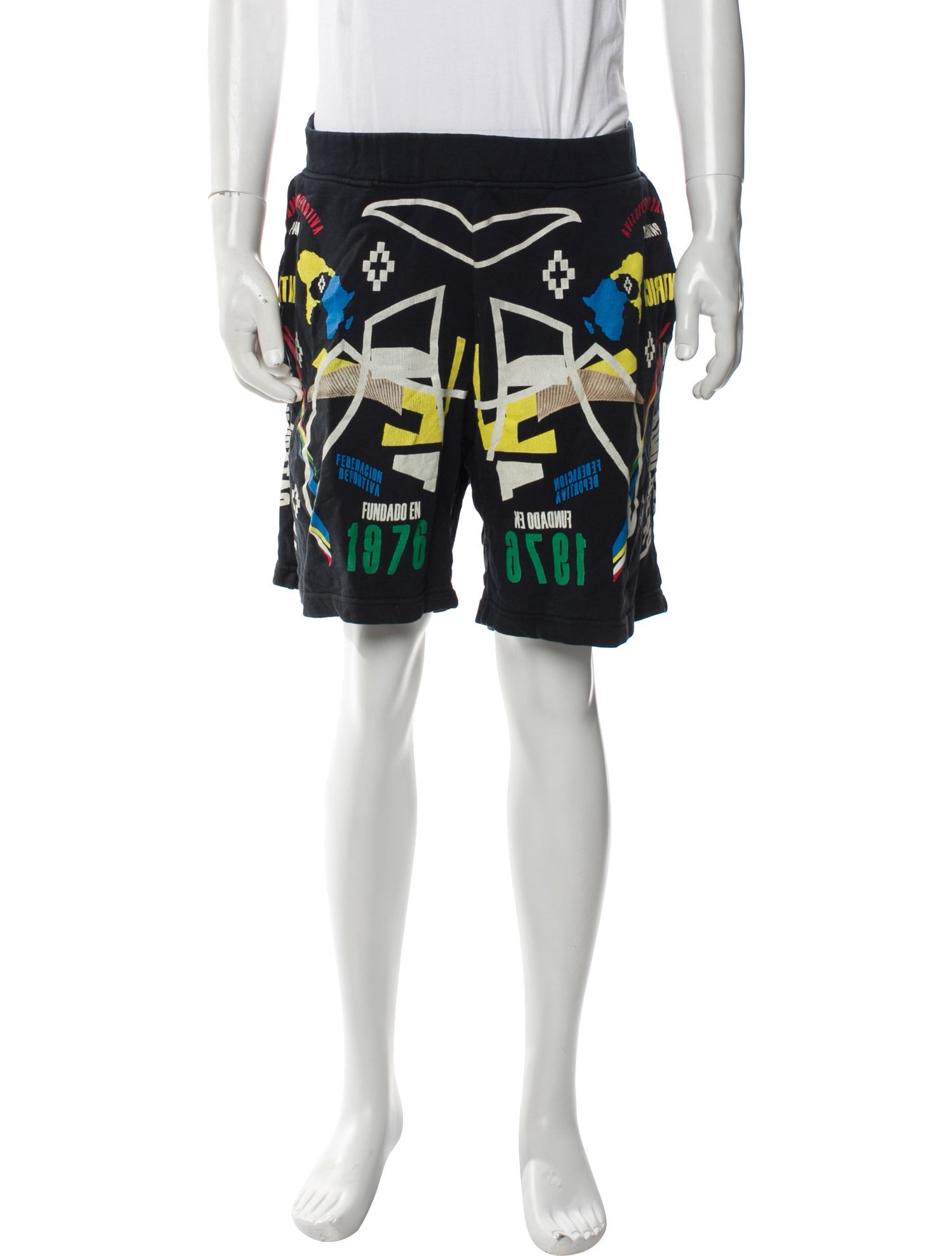 Marcelo Burlon Graphic Print Jogger Shorts