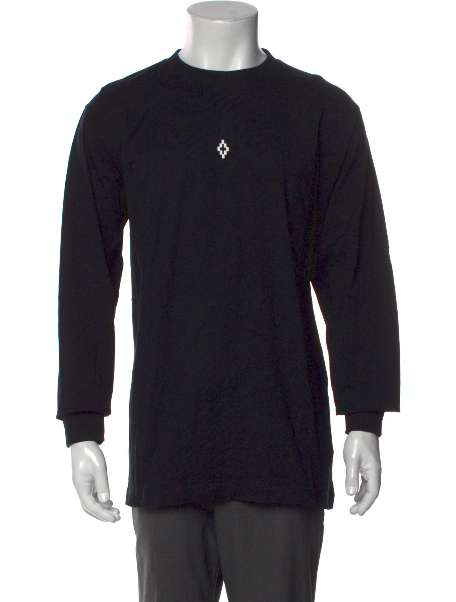 Marcelo Burlon Graphic Print Crew Neck Henley