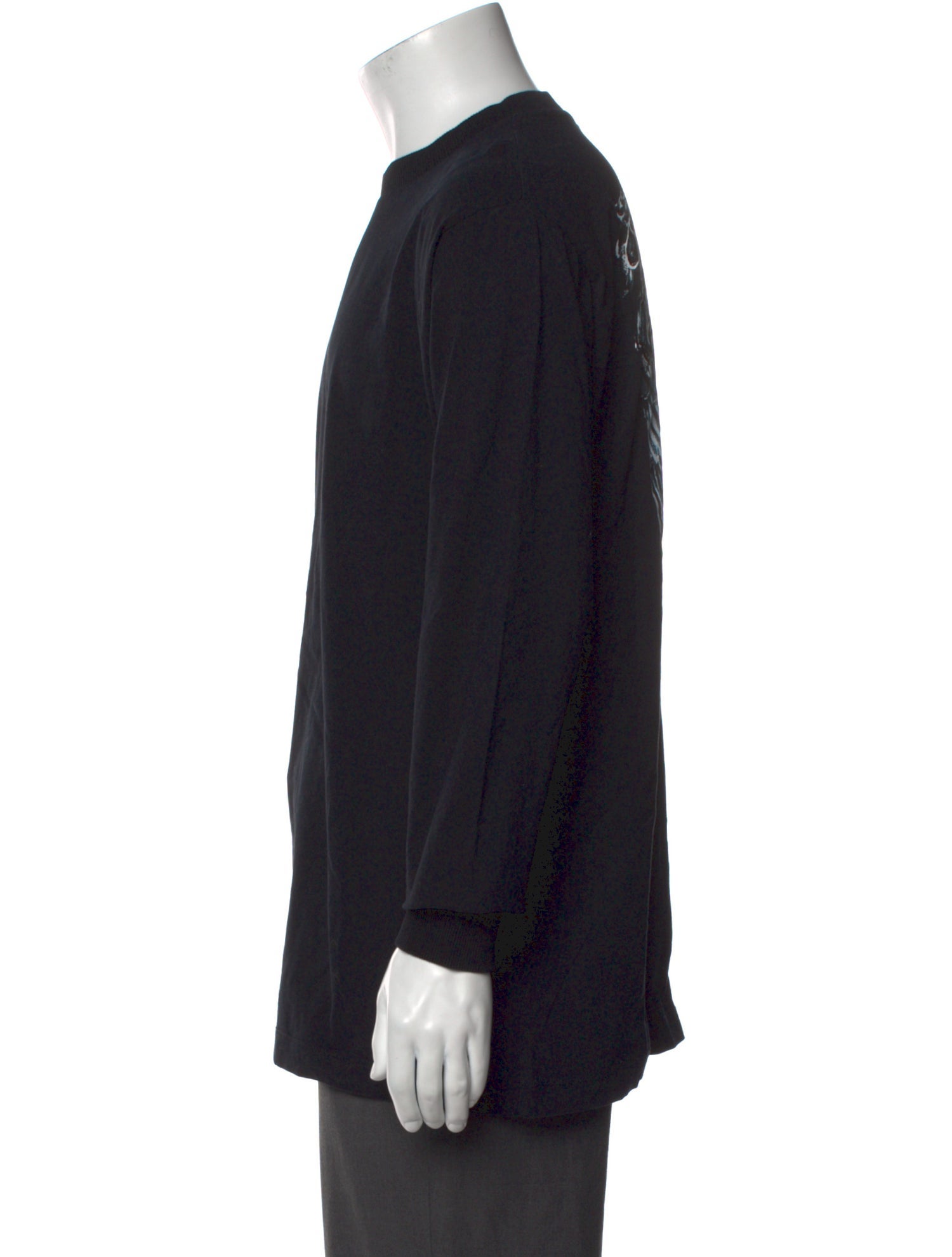 Marcelo Burlon Graphic Print Crew Neck Henley