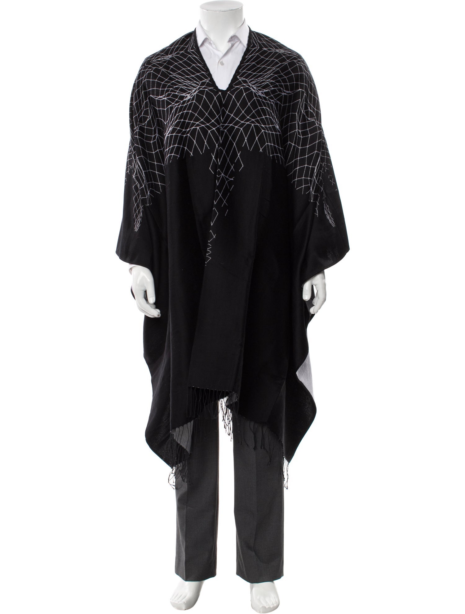 Marcelo Burlon Printed Poncho w/ Tags