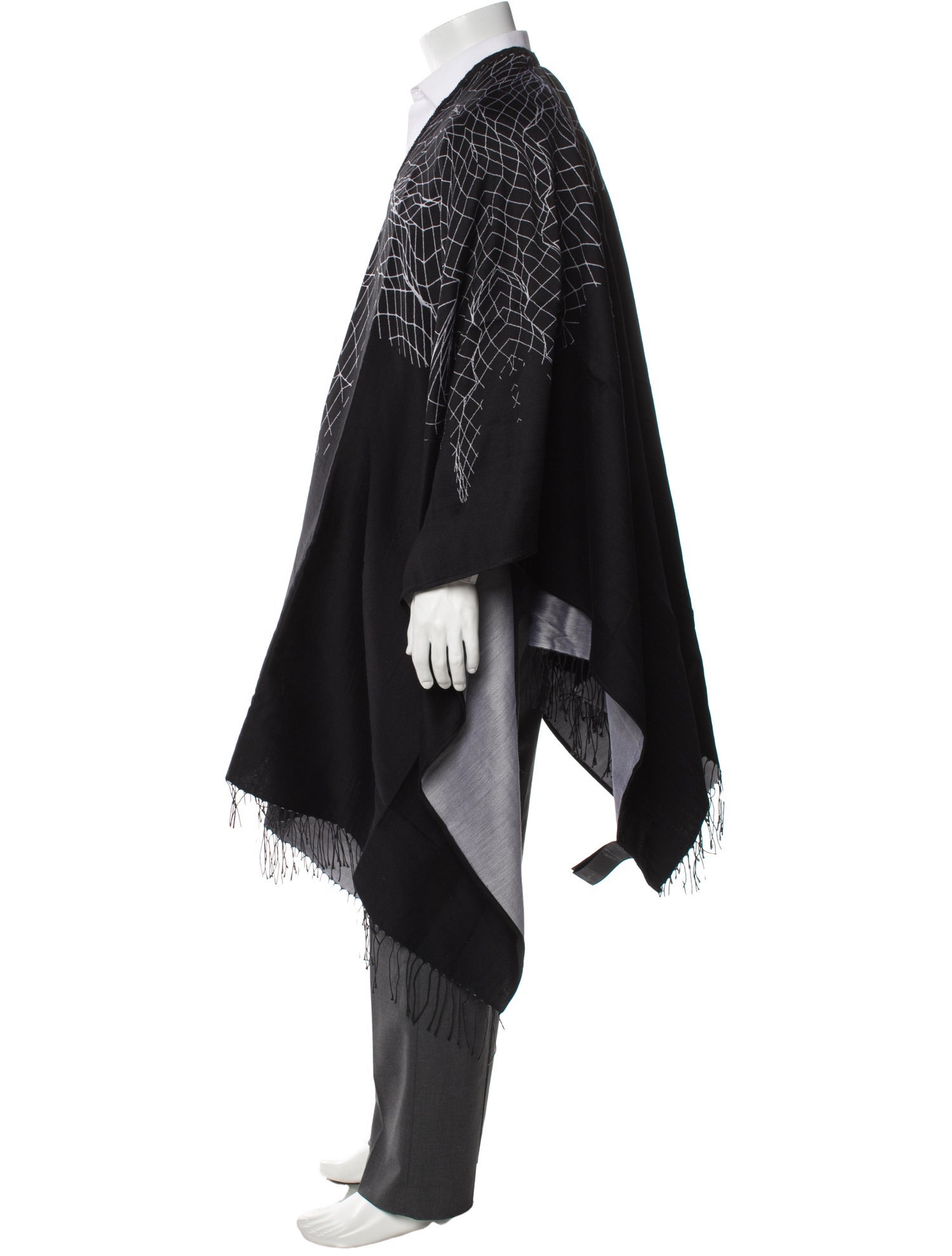 Marcelo Burlon Printed Poncho w/ Tags