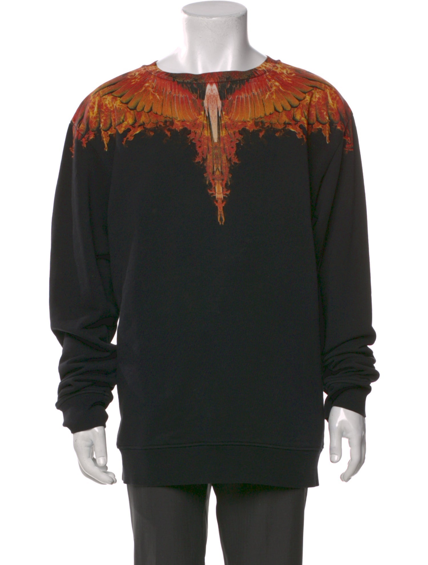 Marcelo Burlon Graphic Print Crew Neck Polo Sweater