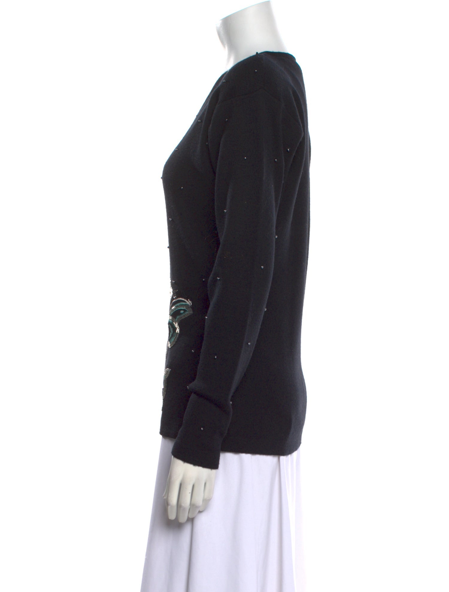 Marisa Christina Wool V-Neck Sweater