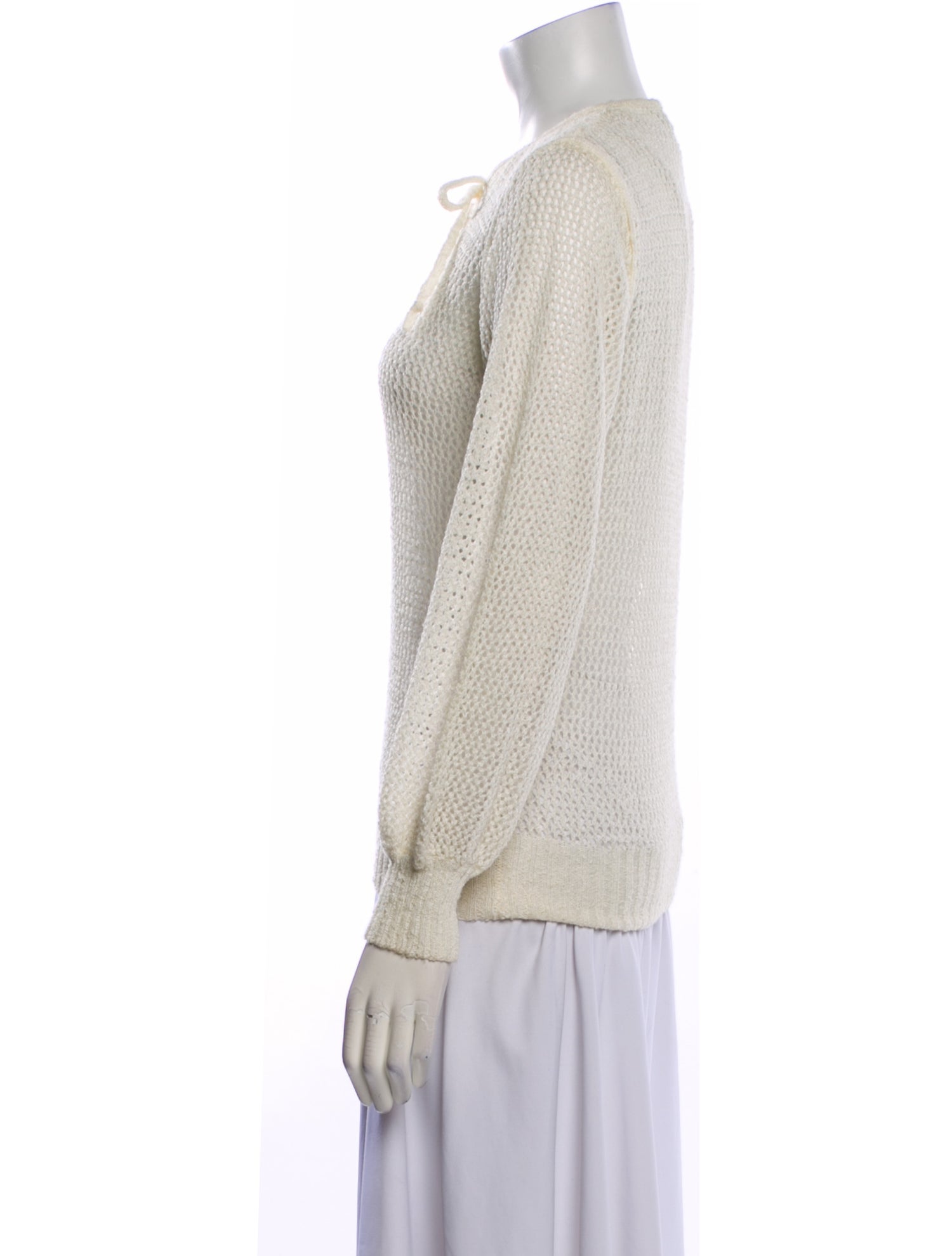 Marisa Christina Nylon Crew Neck Sweater